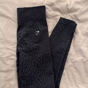 Gymshark Black Jacquard High-Waist Leggings